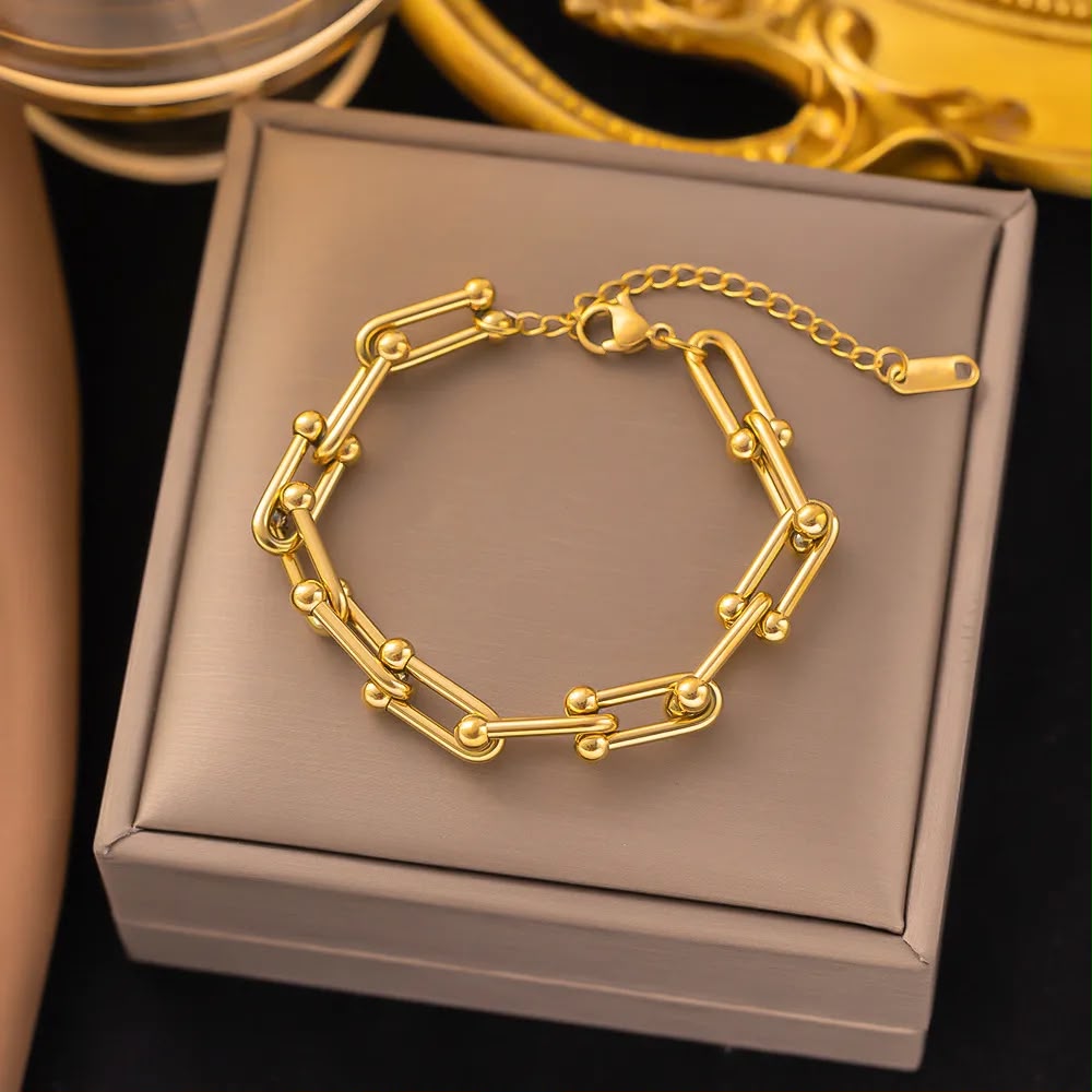 Pulsera dorada réplica Tiffany